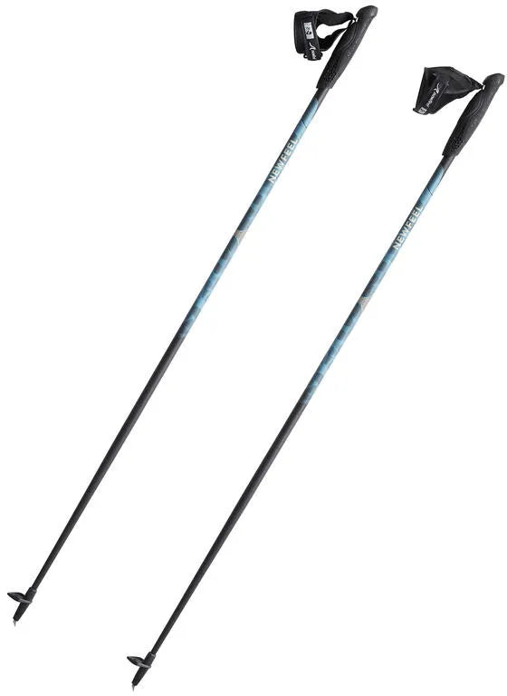 Carbon Poles Newfeel Nordic Walking Poles Nw P500 Blue