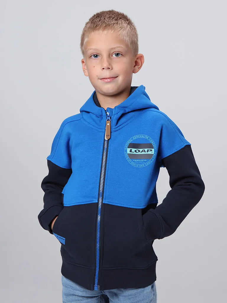 Detská mikina loap dizar modrá 112-116