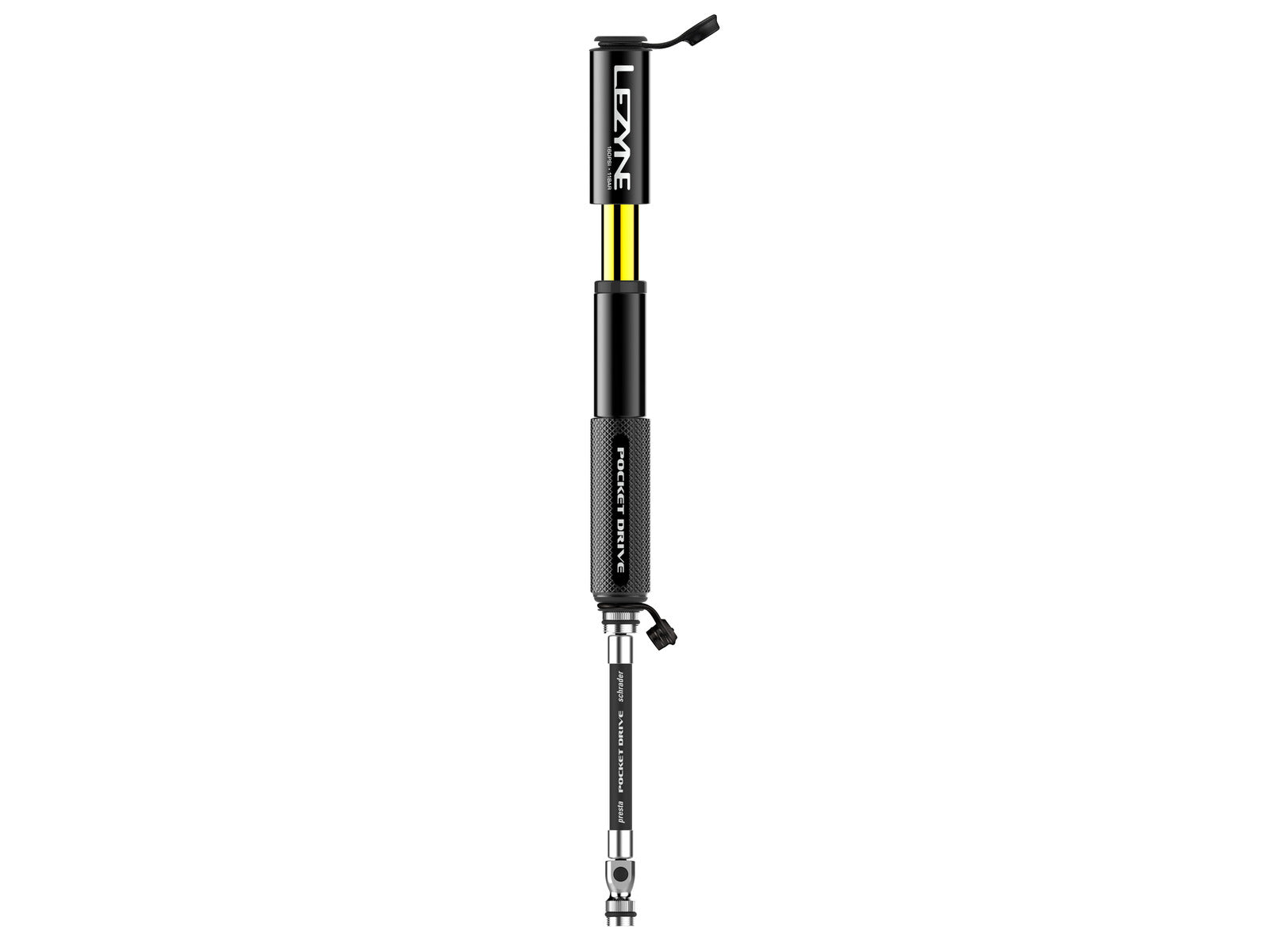 Lezyne Hand Pump Cnc Hp Pocket Drive Gloss Black 150 - 15.0