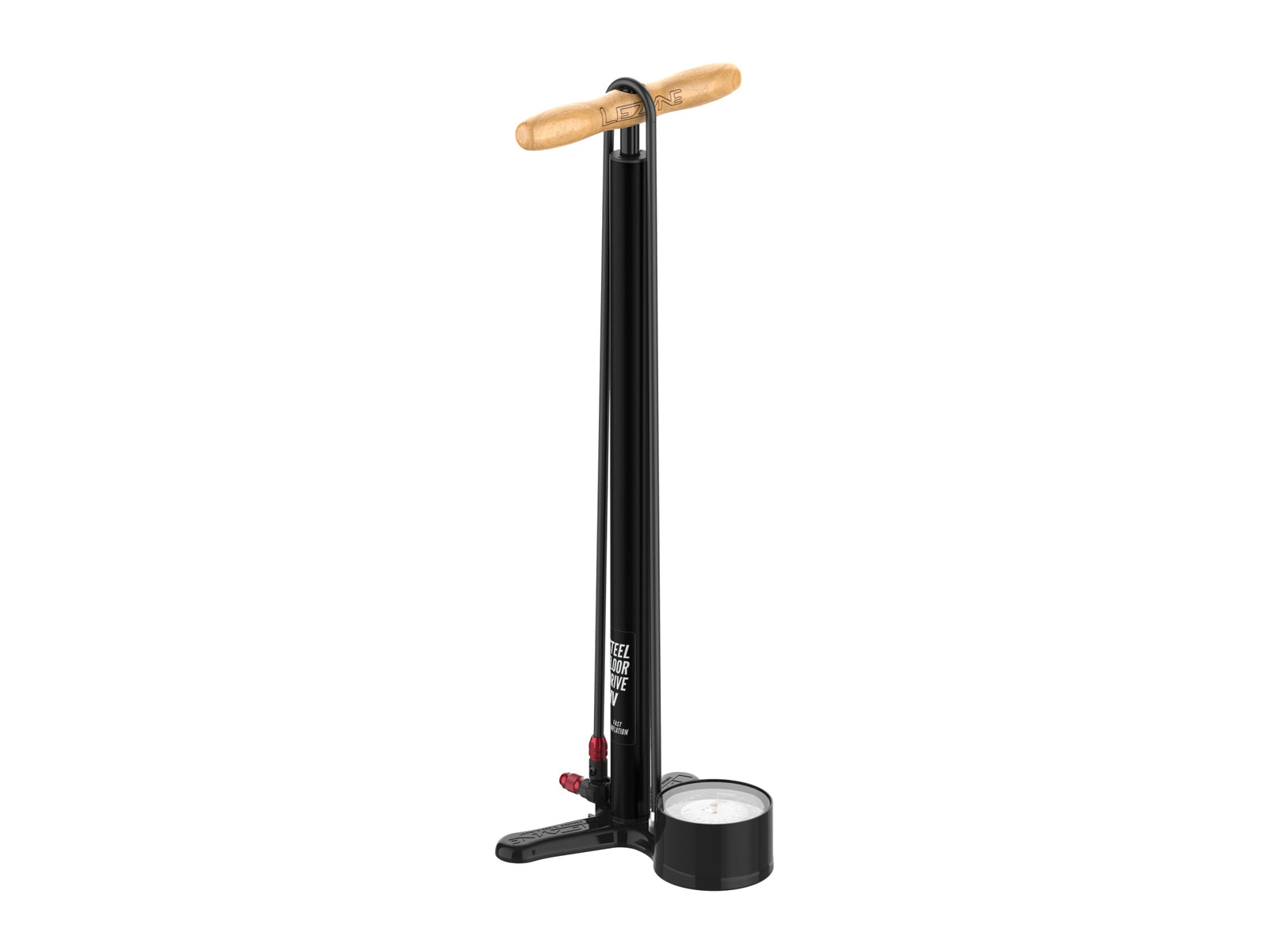 Lezyne Floor Pump Steel Hv Floor Drive Black-matt 635 Cm - 63.5 Cm
