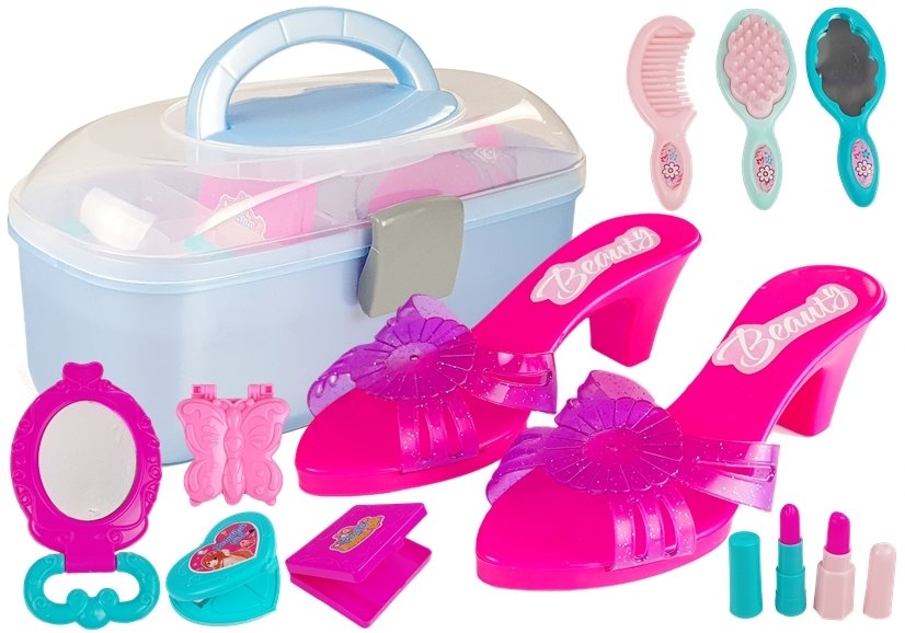 Beauty Set In A Case High Heels And Necklace