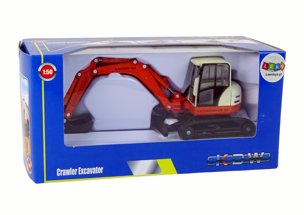 Metal Excavator With Big Arm 1:50 Die Cast Model
