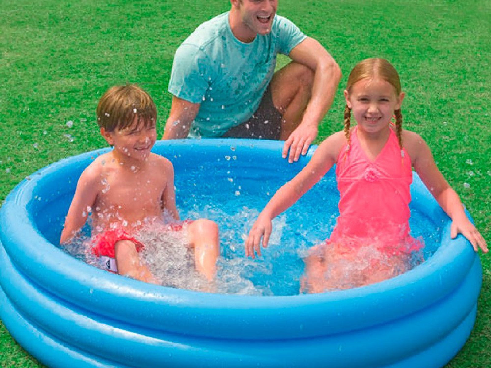 Piscina Gonflabila Albastra 168 X 38 Cm