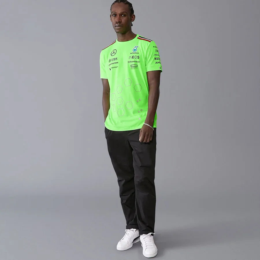 Camiseta Mercedes hombre mapf1 rp set up verde l