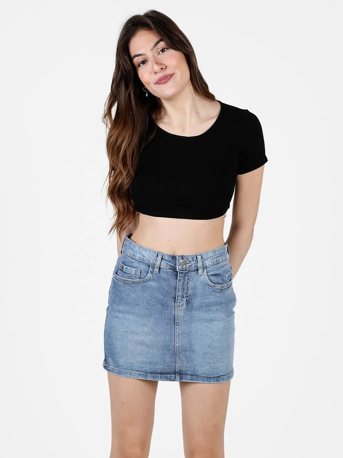 Dámska sukňa ľudovej rep. maura svetlomodrá 42