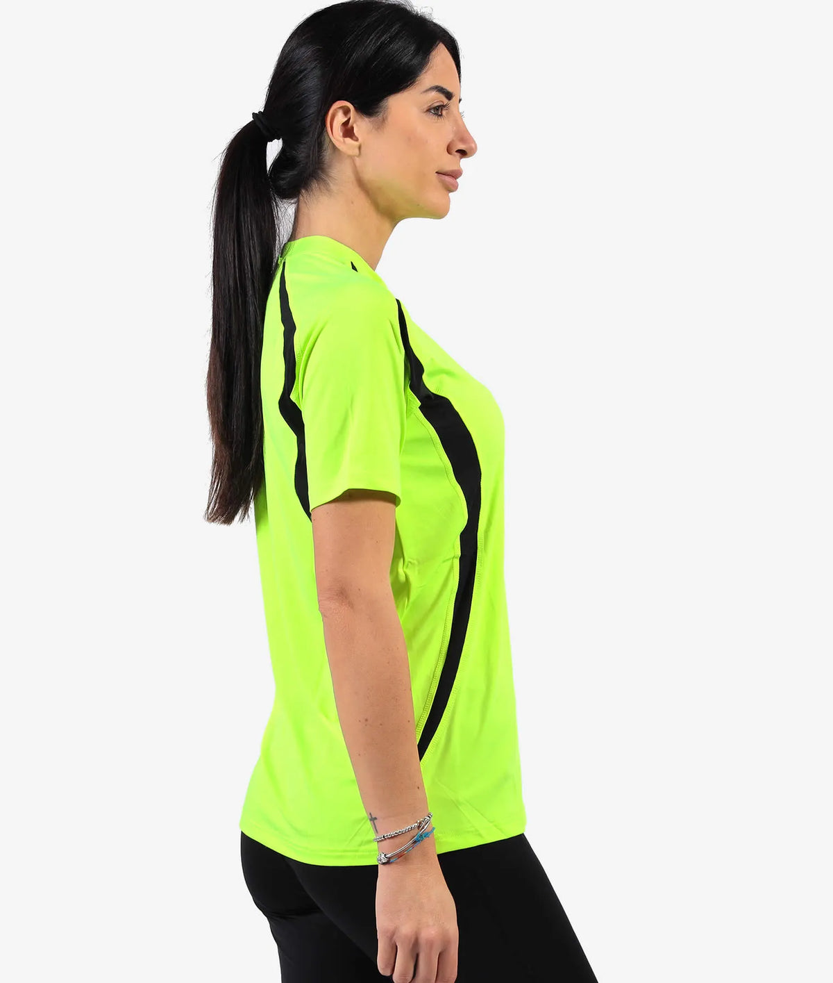 Bežecké tričko Unisex Givova Running Fluo Žlto-čierne Žlto/čierne