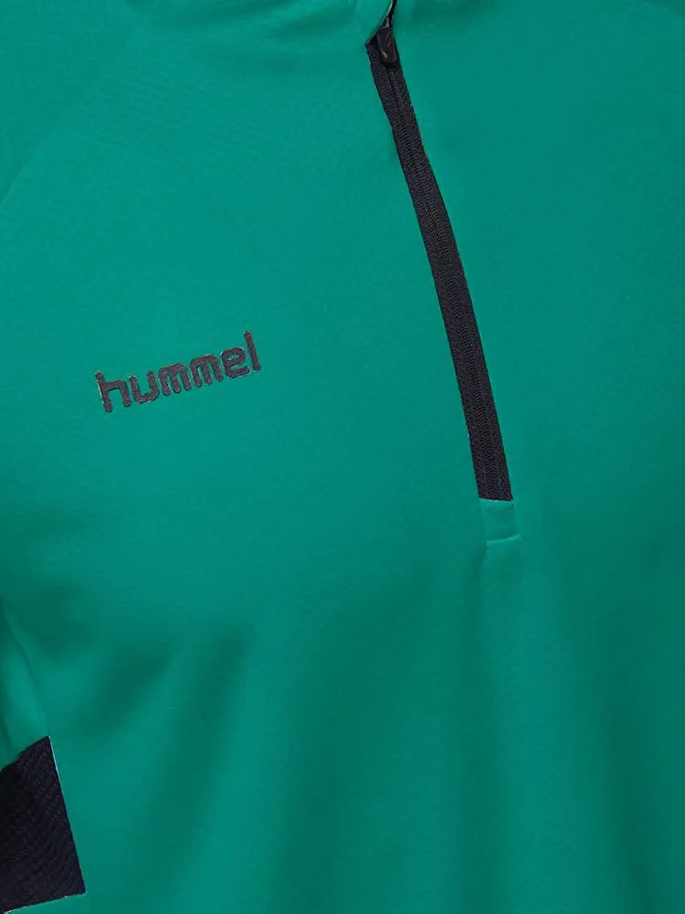 Мъжки суичър Hummel Tech Move Half Zip Green