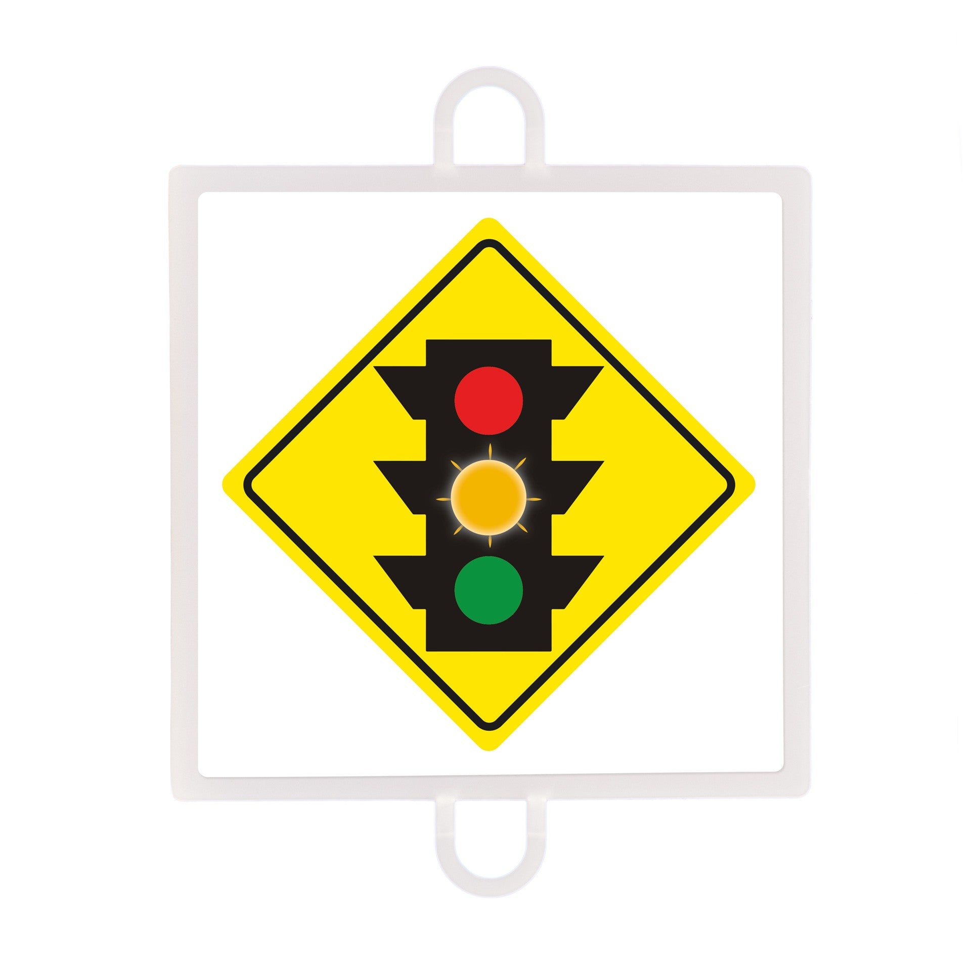 Panel de Señales de Tráfico de Advertencia N° 2 (Semáforo Ámbar) Multicolor