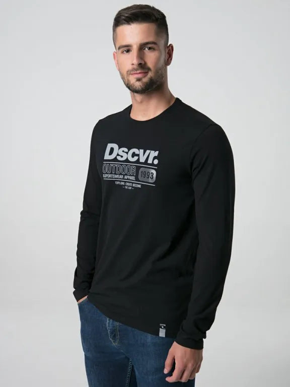 Herren-T-Shirt Loap Alarm Schwarz