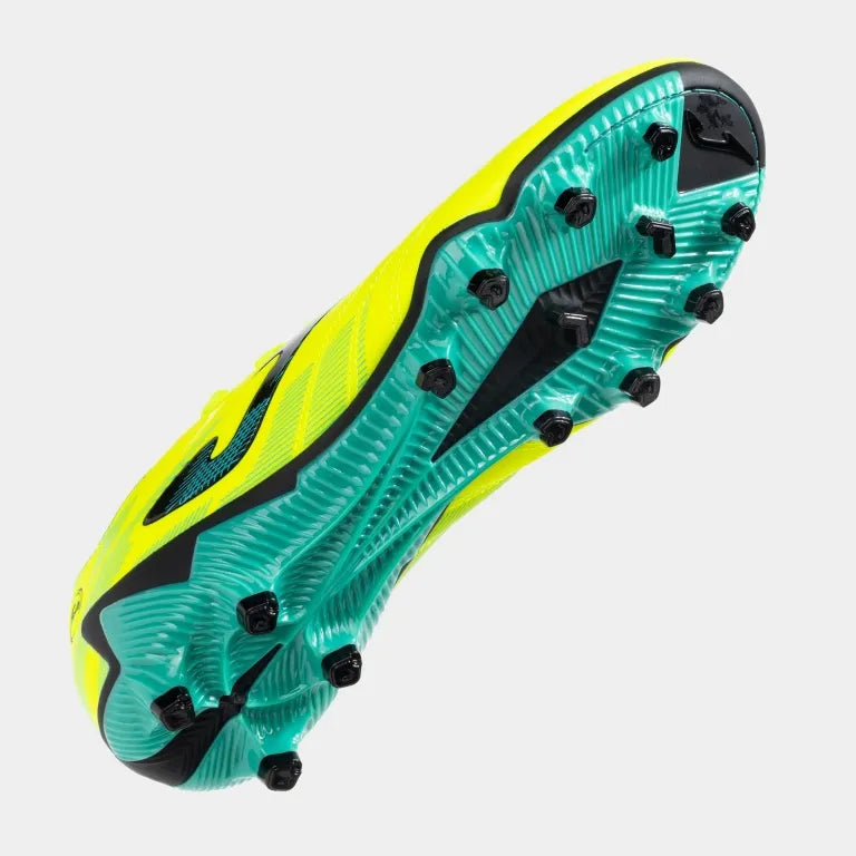 Voetbalschoenen joma krachtige 2411 citroen fluor turq stevige ondergrond geel 43