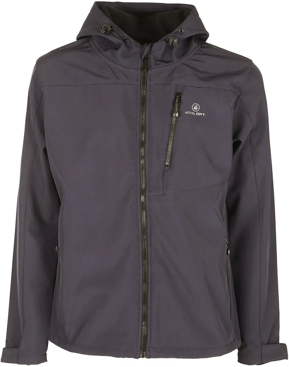 Herren Softshelljacke Athl. Dpt Hermes Bleigrau