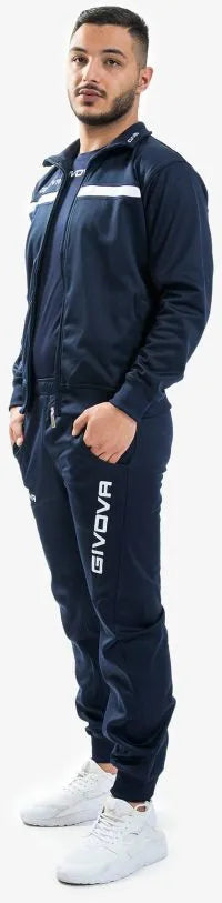 Costum Sport Givova Tuta One Full Zip Albastru