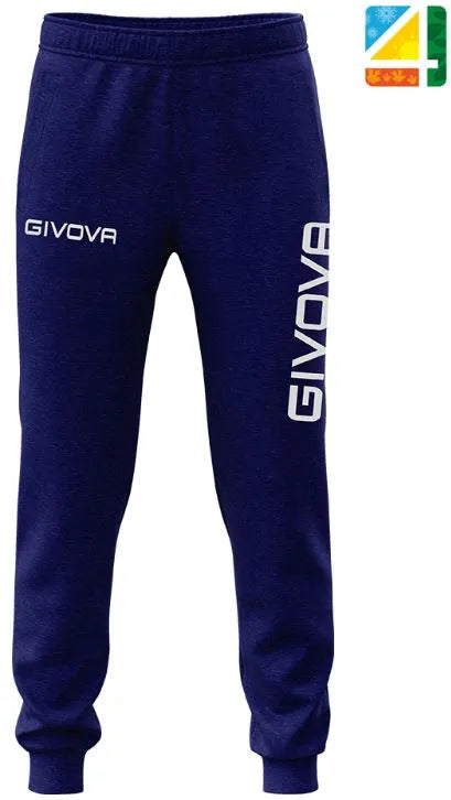 Pantalones deportivos givova pantalones gran logo azul azul s