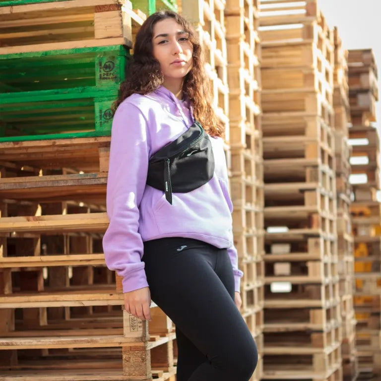 Moletom feminino joma montana com capuz roxo xs