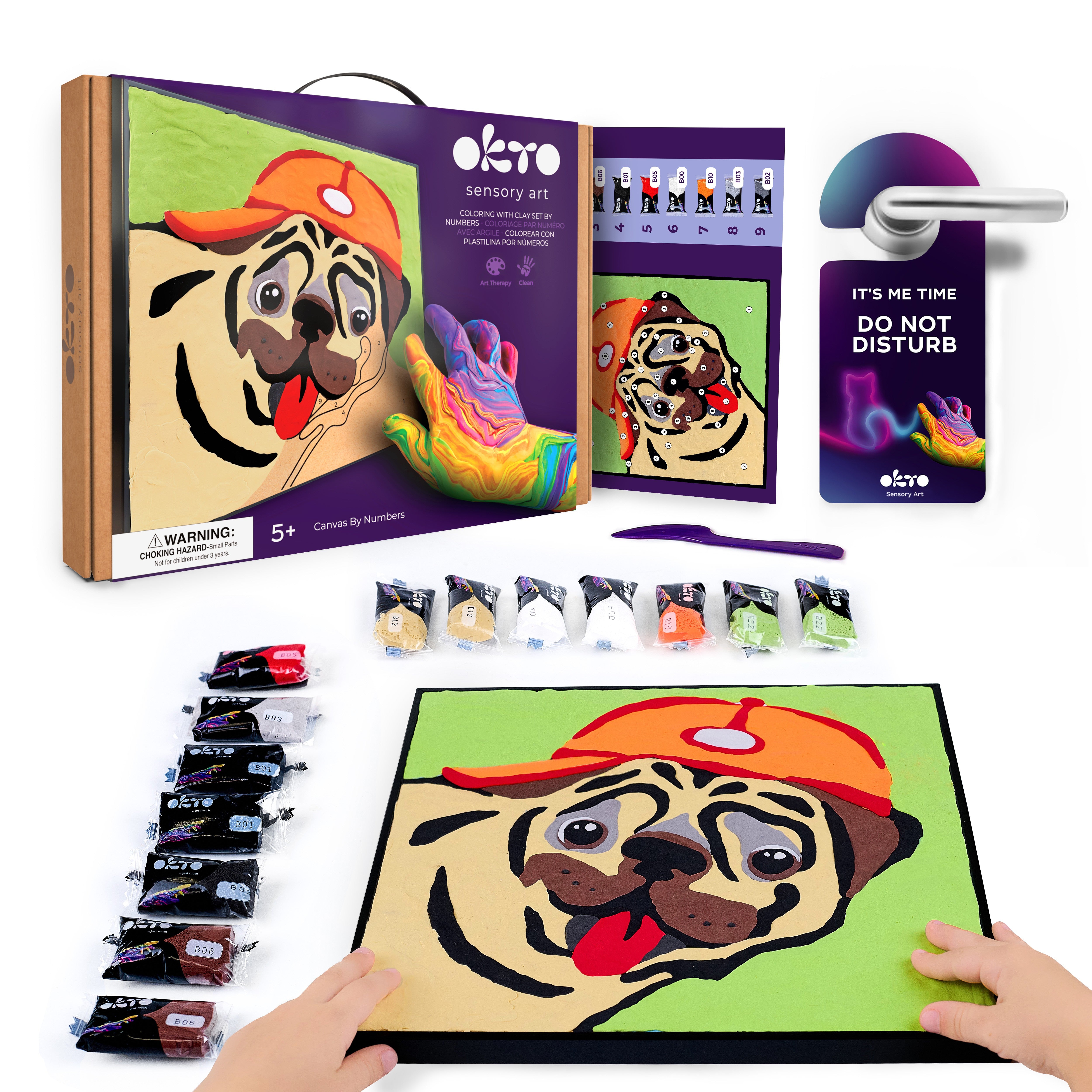 Okto Paint By Numbers Bulldog 29x29 см