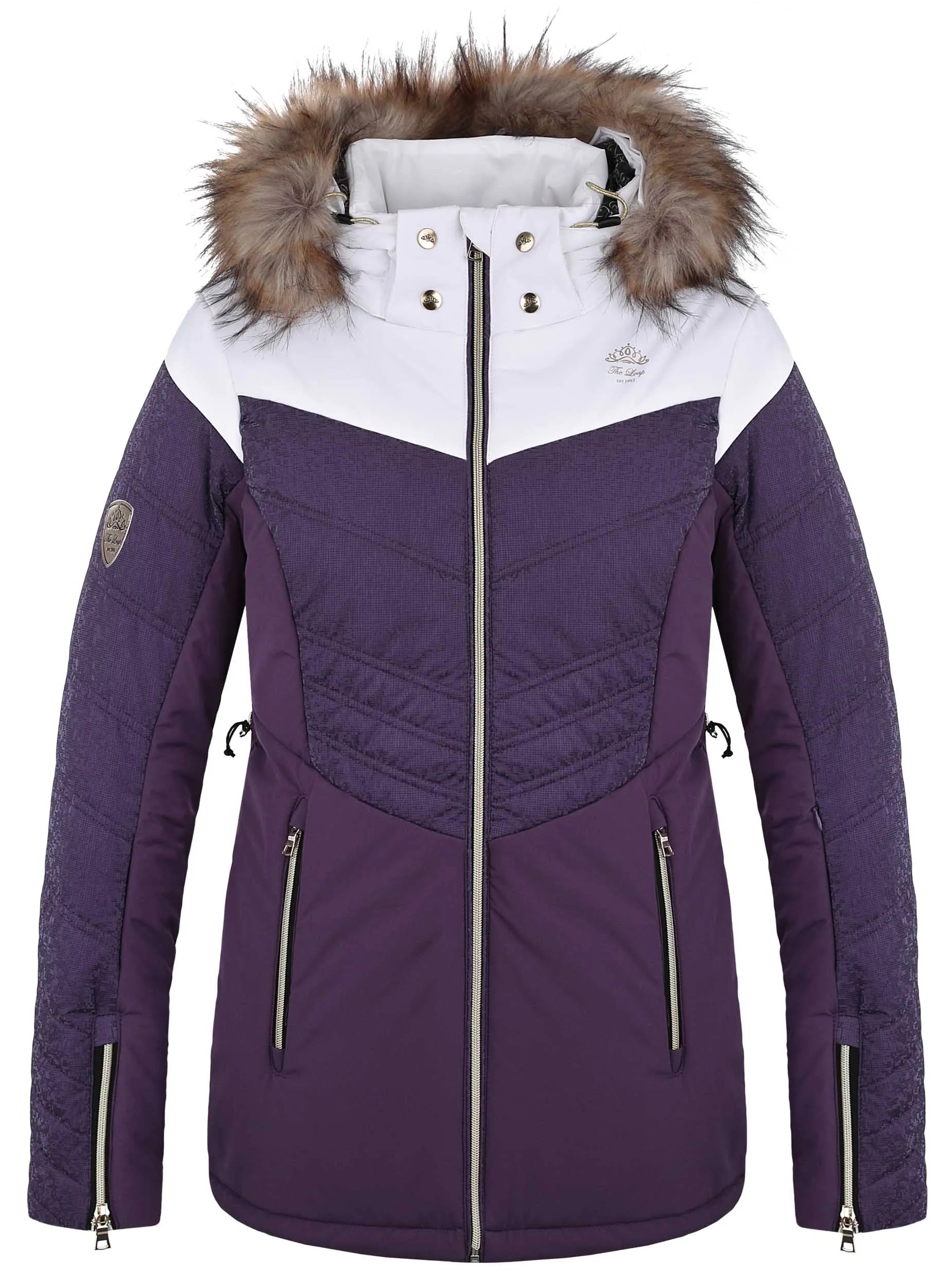 Women's Ski Jacket Loap Okinora Purple