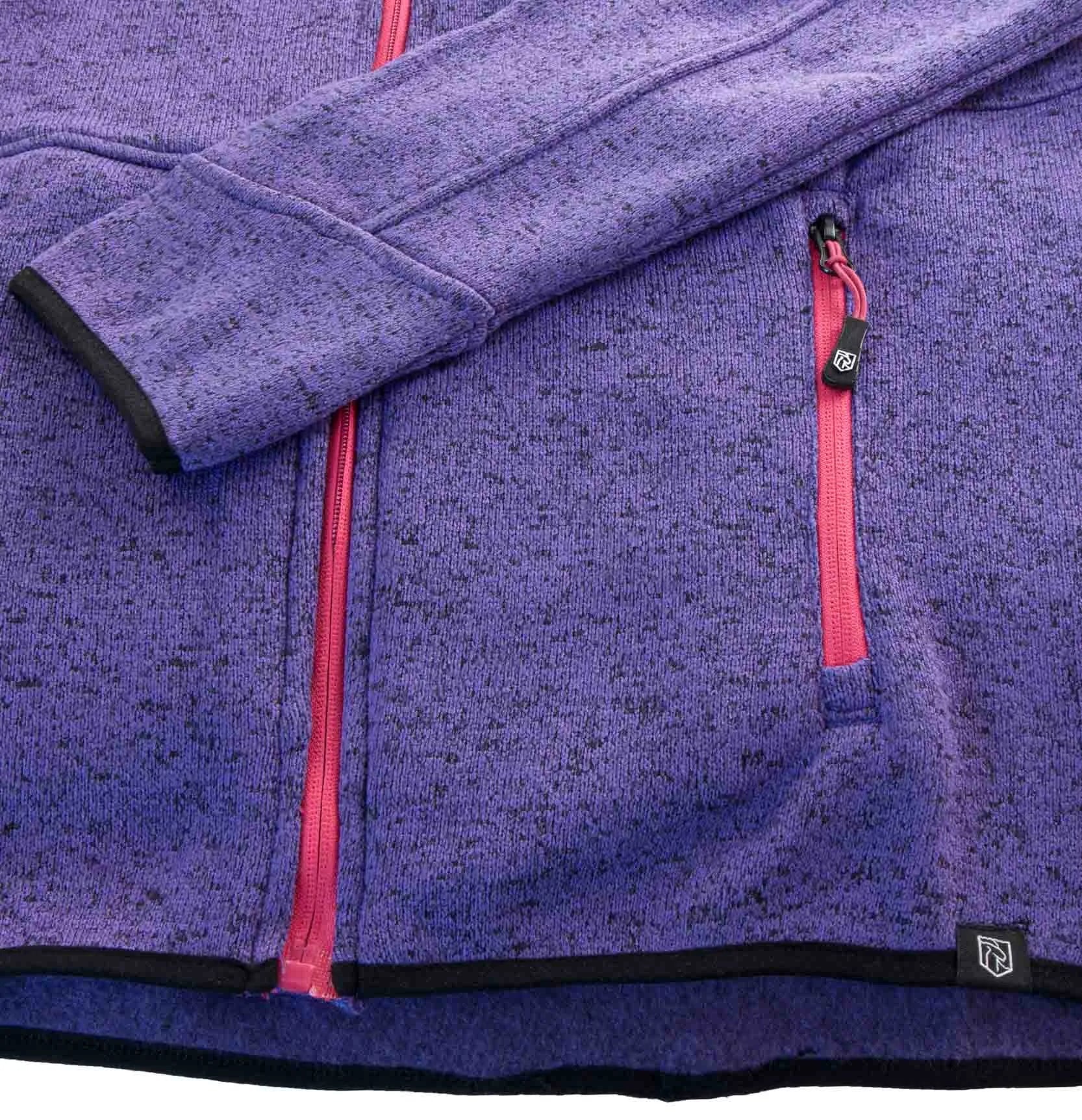 Dámska mikina mckees badia fialovo-melanžová fialová m