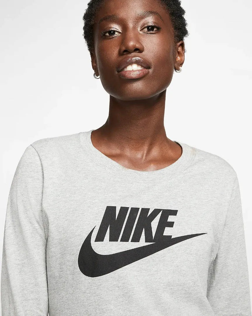 Women's Nike Essential Icon Futura Grey T-shirt