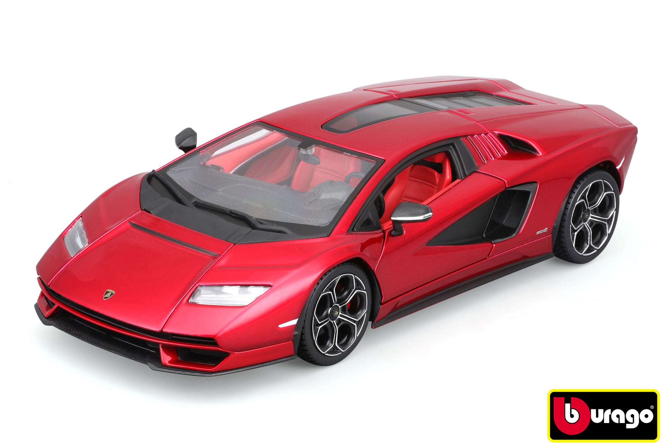 Bburago 1:24 Plus - Lamborghini Countach Lpi 800-4 - Röd