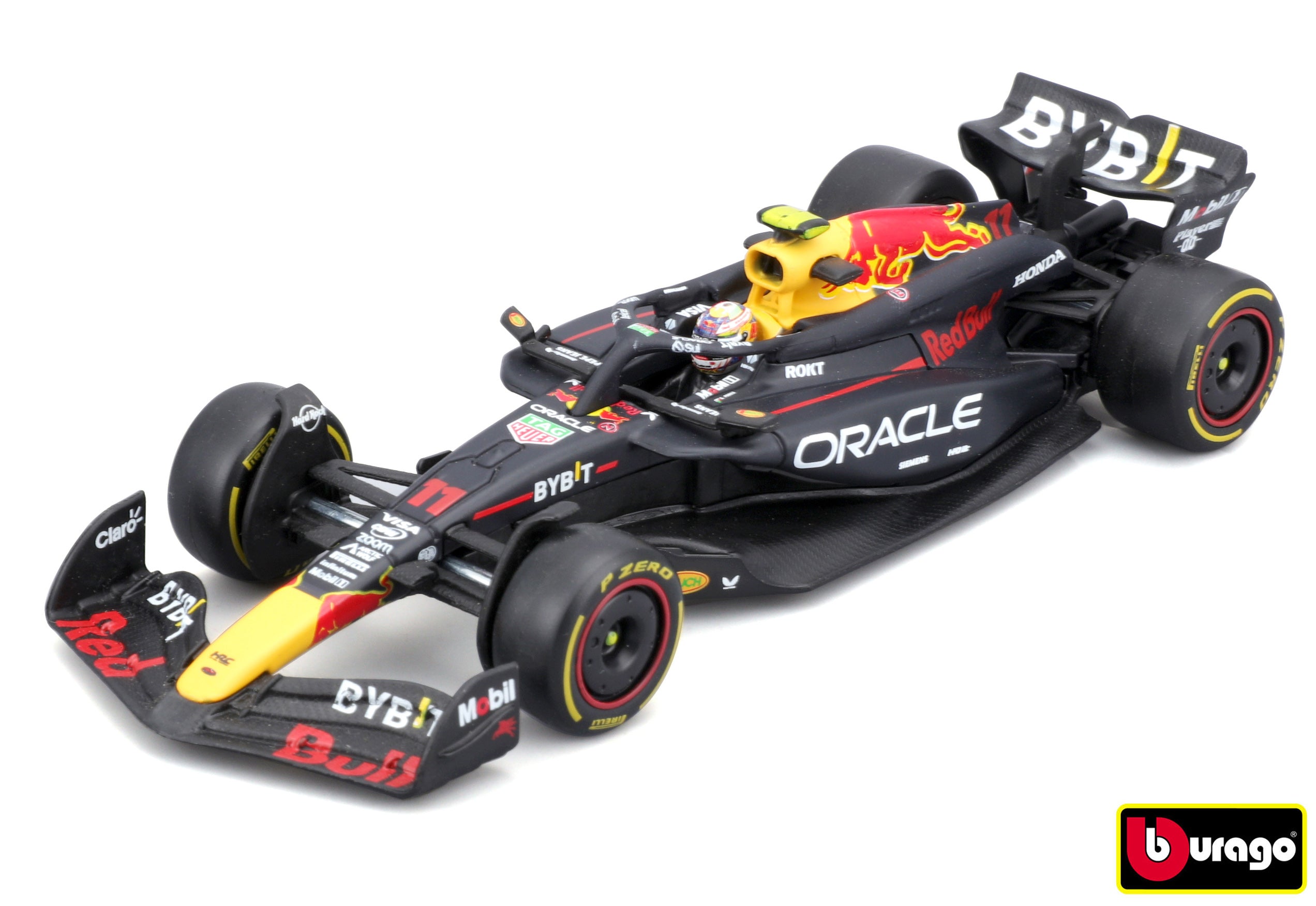 Bburago 1:43 Race Formule F1 – Red Bull Racing Rb20 (2024) #11 (sergio Pérez) – With Driver And Deco