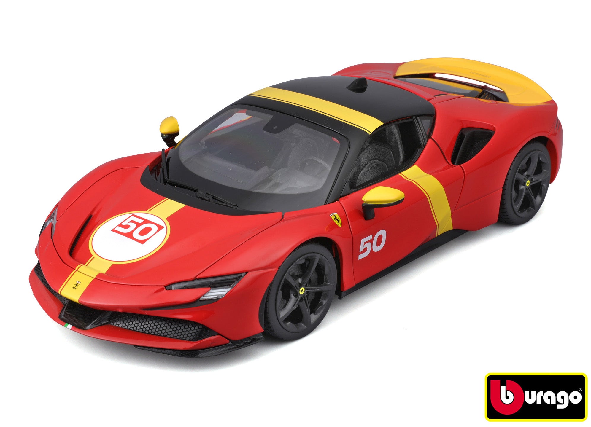 Bburago 1:18 Ferrari Sf90 Stradale Asseto Fiorano - Vermelho