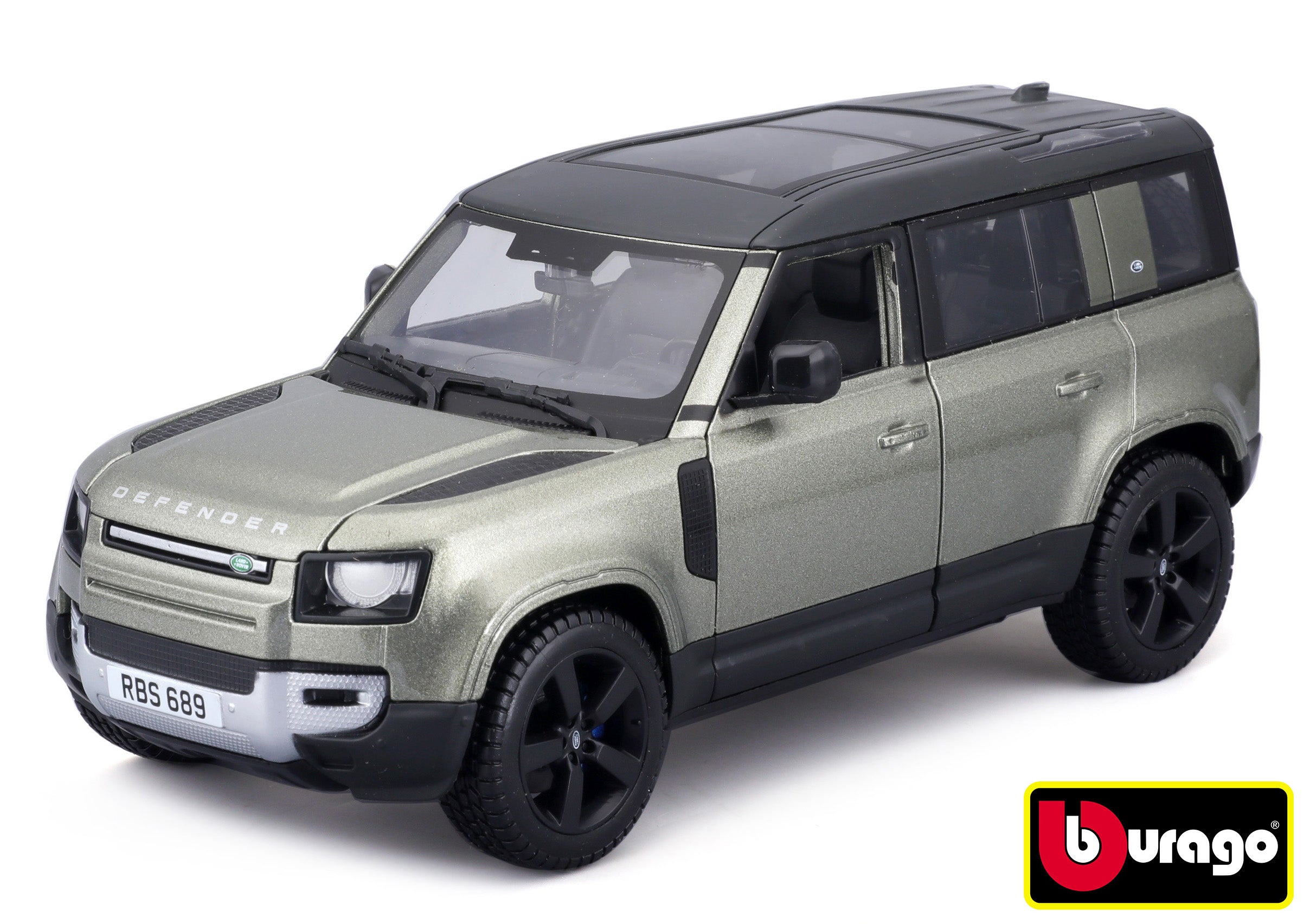 Bburago 1:24 Plus Land Rover Defender 110 Grön