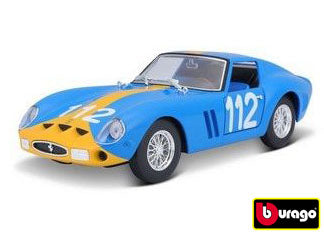 Bburago 1:24 Ferrari Racing Model Kit Gto 250 Blue