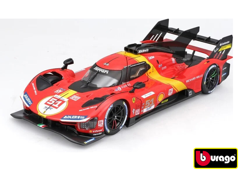 Bburago 1:24 Ferrari Kit Racing Model Kit – Kit 499p Lmh 2023 – 24h Le Mans Champion
