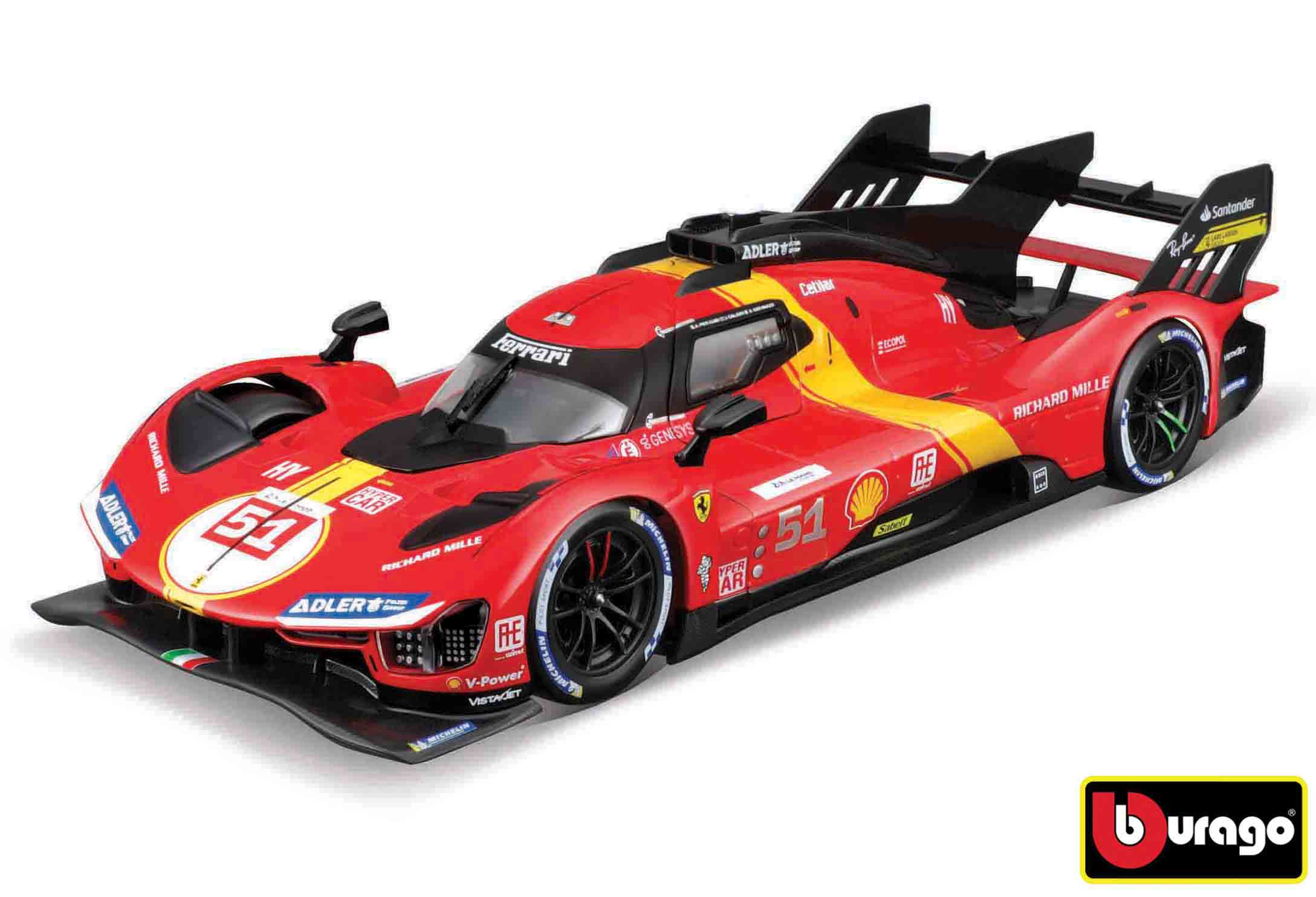 Bburago 1:24 Ferrari Racing Model Kit – 499p Nr.51 – 24h Le Mans