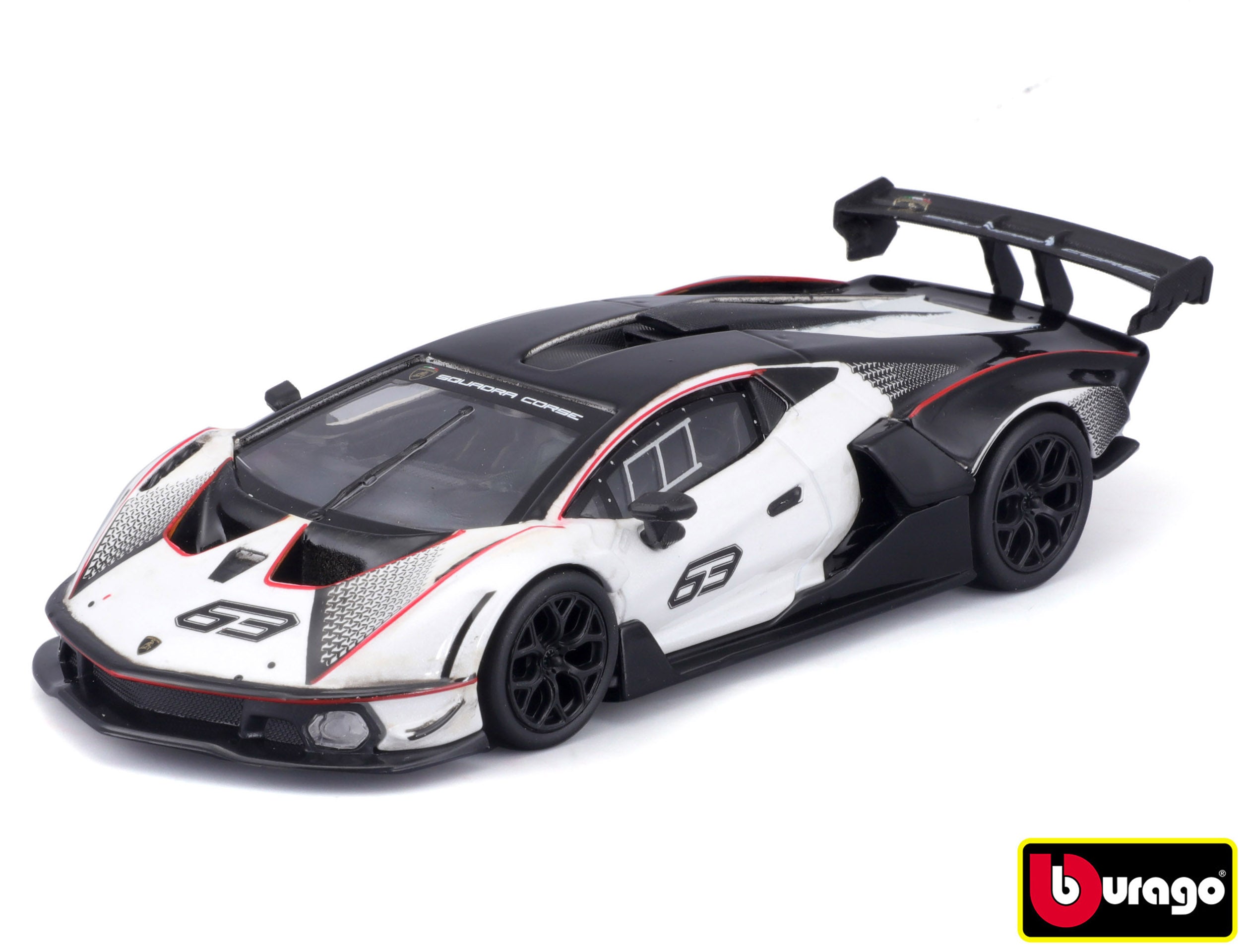 Bburago 1:24 Race Lamborghini Essenza Scv12 Vit
