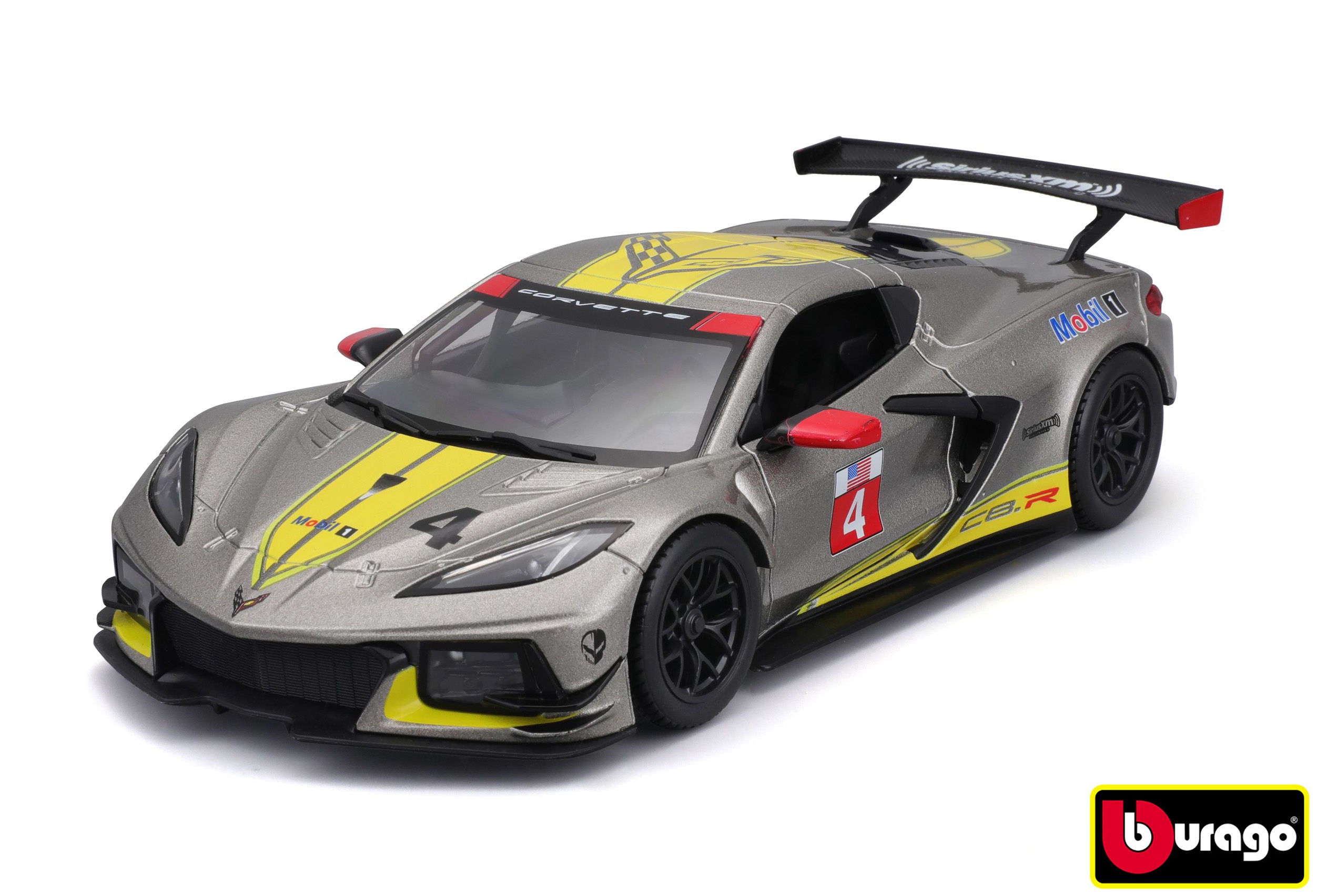 Bburago 1:24 Racing - 2020 Chevrolet Corvette - C8r #3 Yellow