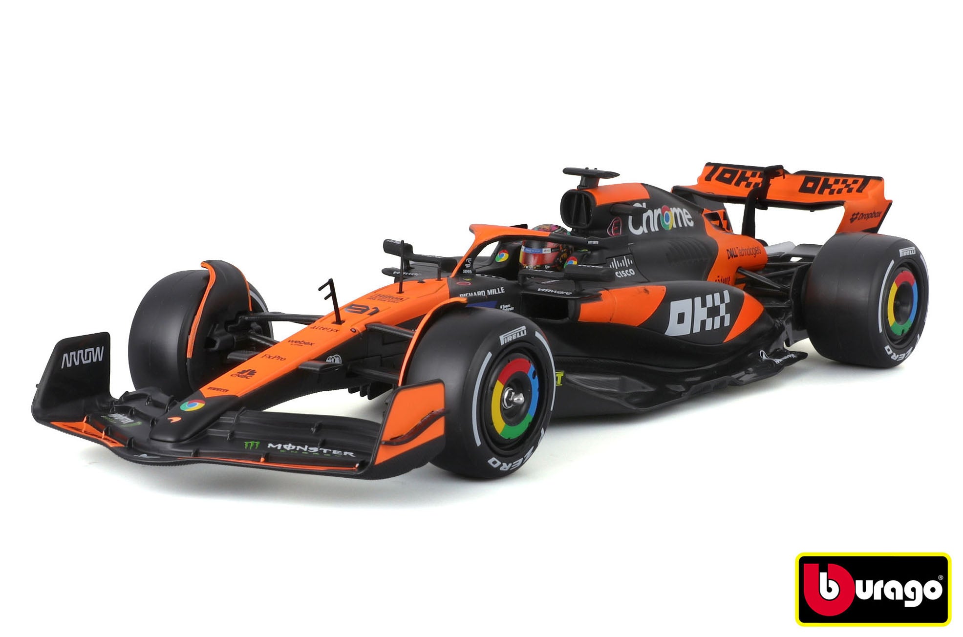 Bburago 1:24 Race Formula F1 Model-kit - Mclaren F1 Team Mcl38(2024) #81 (oscar Piastr)