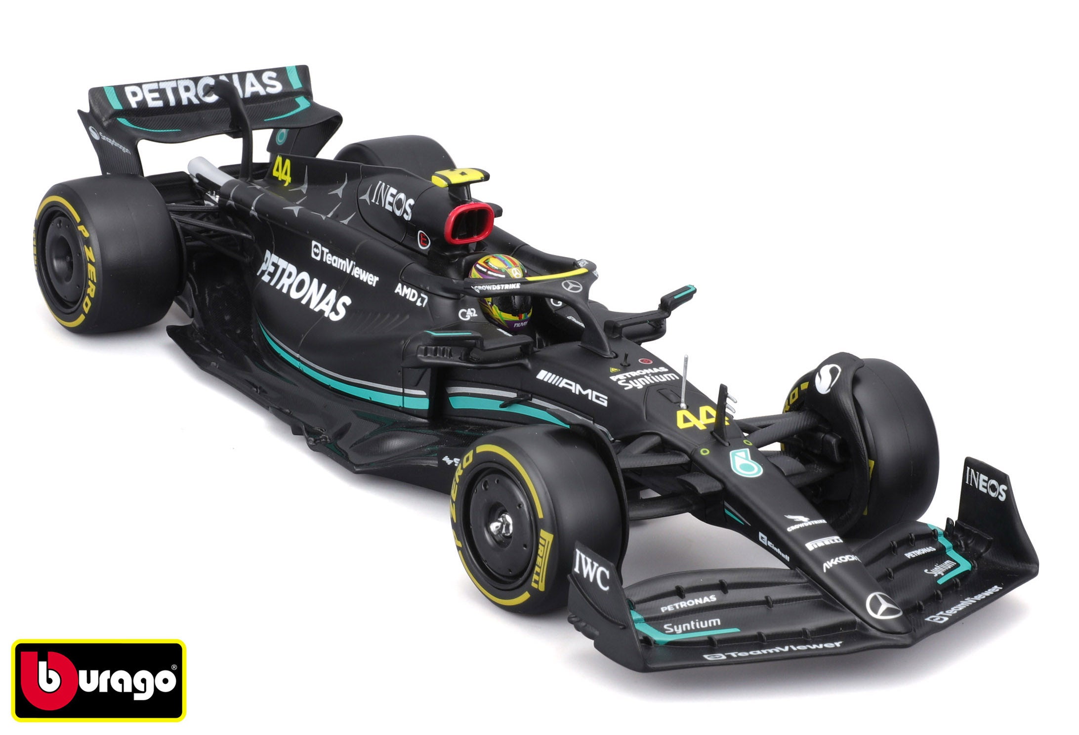 Bburago 1:24 Race Formula F1 Model-kit - Mercedes-amg F1 W14 E (2023) #44 Lewis Hamilton