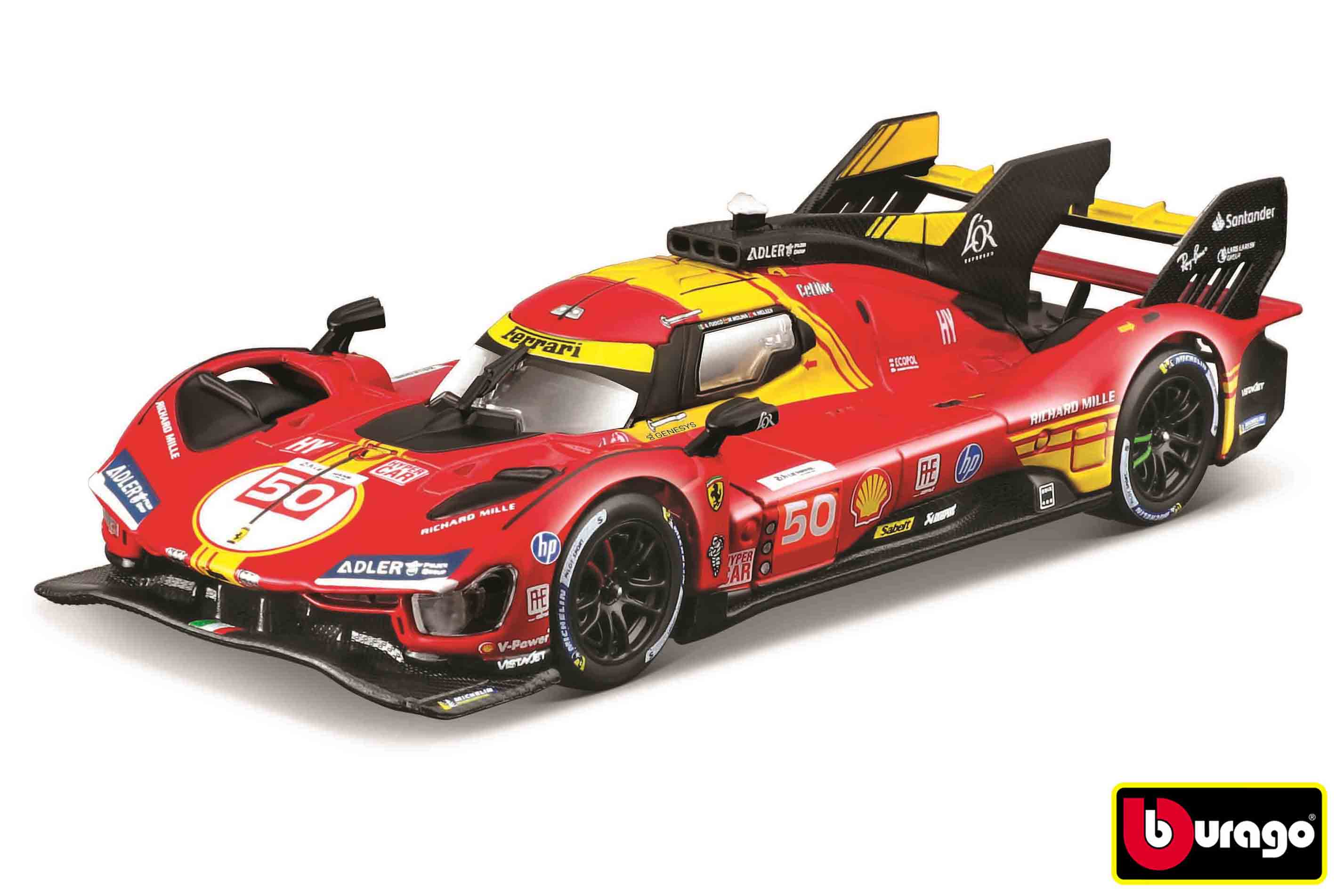 Bburago 1:43 Ferrari Racing 499p Nr.83- 24h Le Mans 2024 Hard Case
