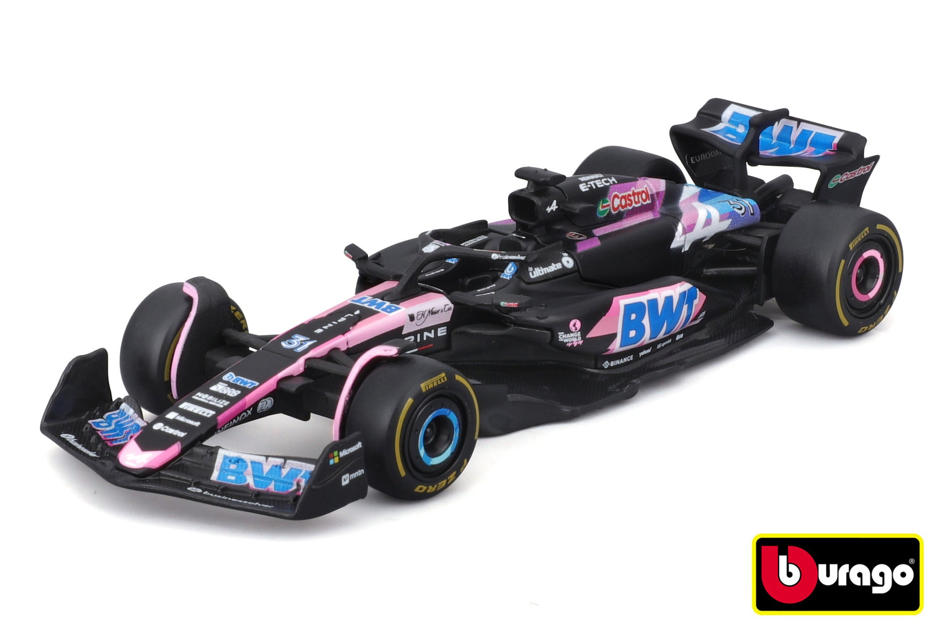 Bburago 1:43 Závod formule F1 – Bwt Alpine F1 Team A524 (2024) č. 31 (esteban Ocon)