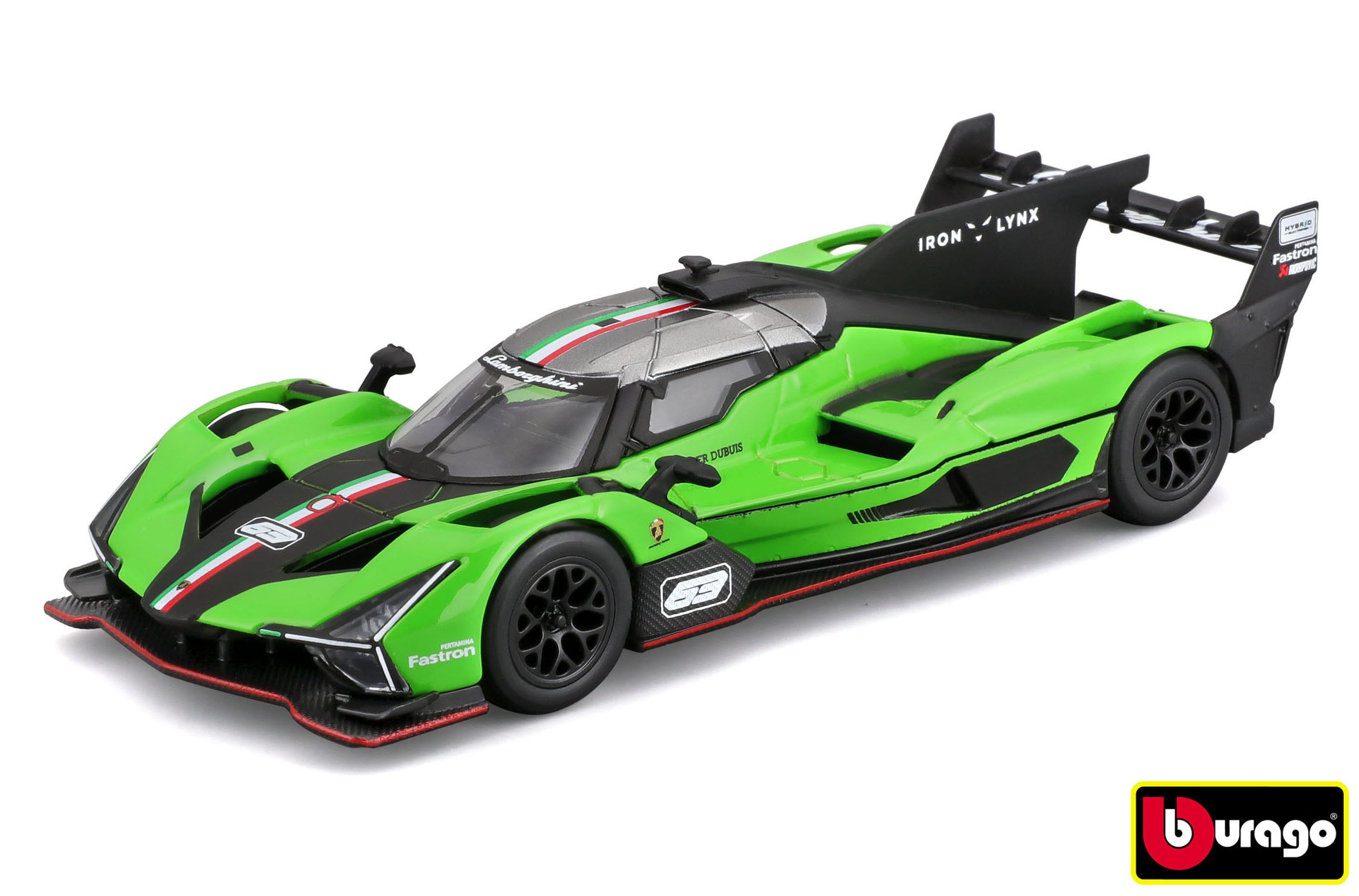 Bburago 1:43 Race Lamborghini Sc63 In Decorative Box