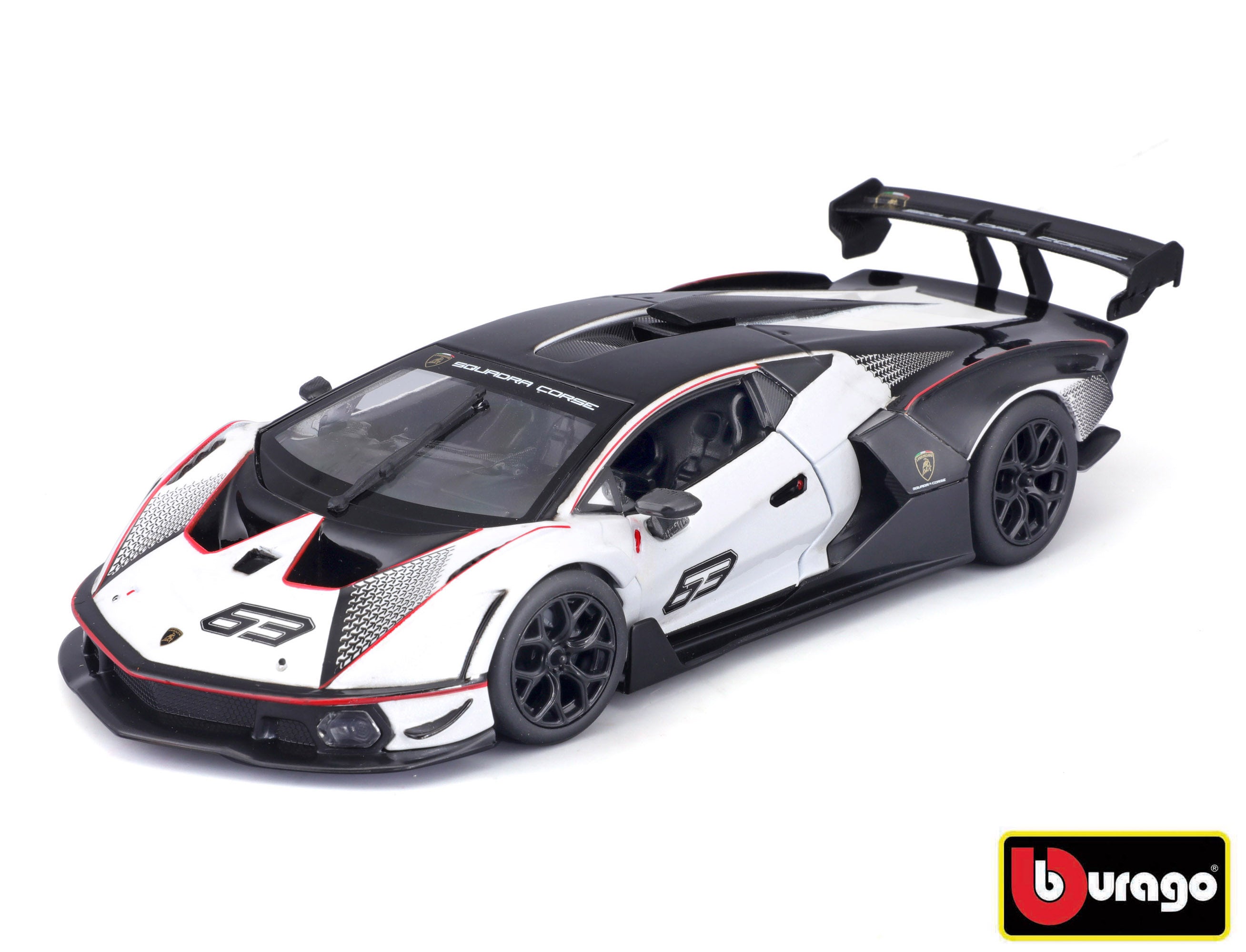 Bburago 1:32 Závod Lamborghini Essenza Scv12 White