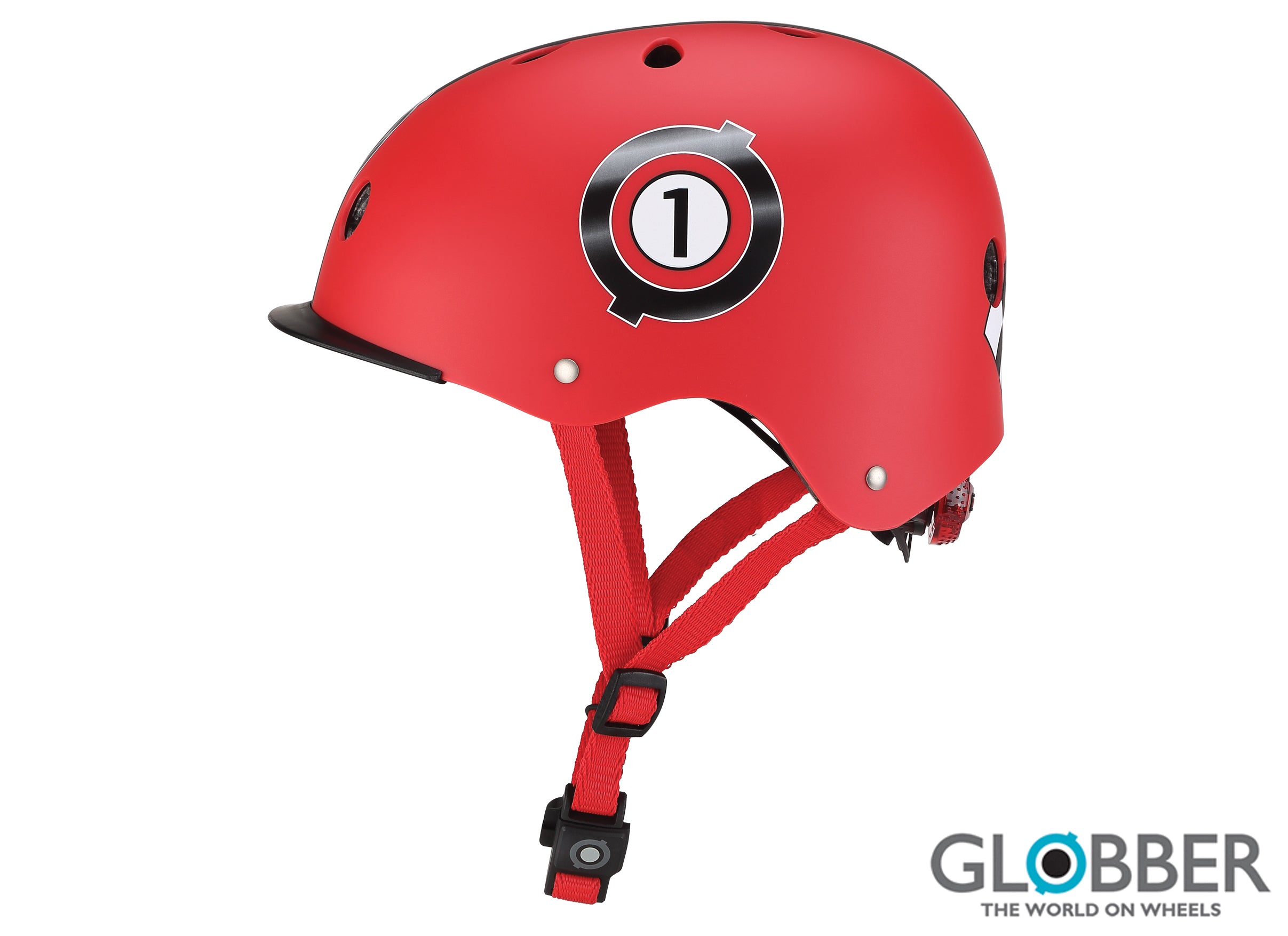 Детска каска Globber Elite New Red Racing Xs/s (48-53 см)