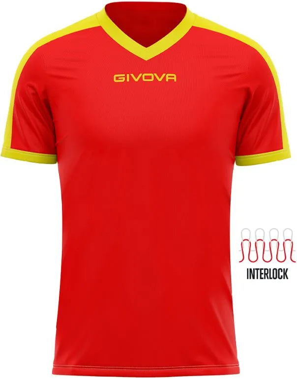 Sport-T-Shirt Givova Revolution Rot-Gelb Rot