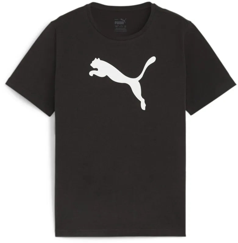 T-shirt Enfant Puma Teamrise Logo Jersey Cotton Jr Noir