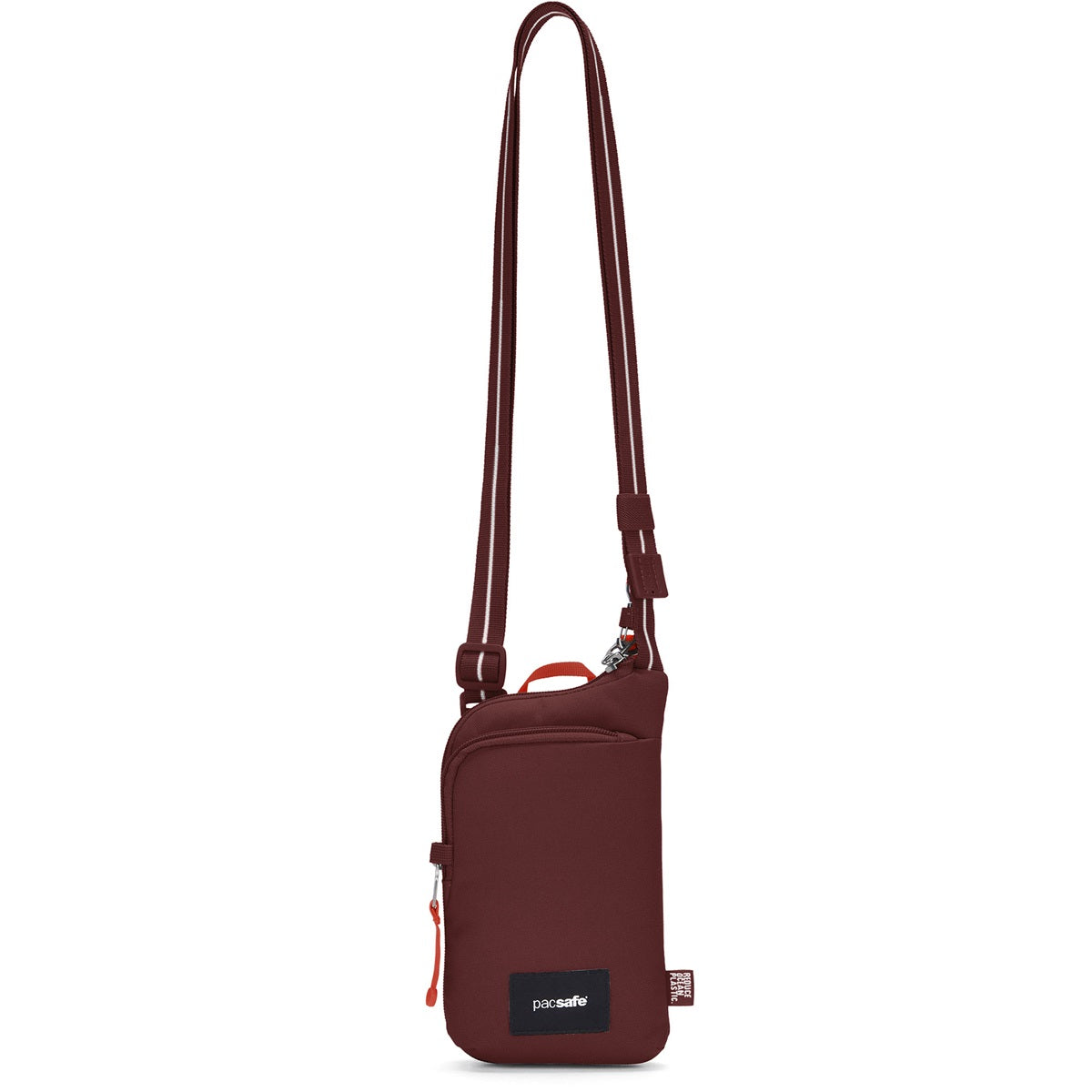 Pacsafe Go Tech Crossbody Garnet Red