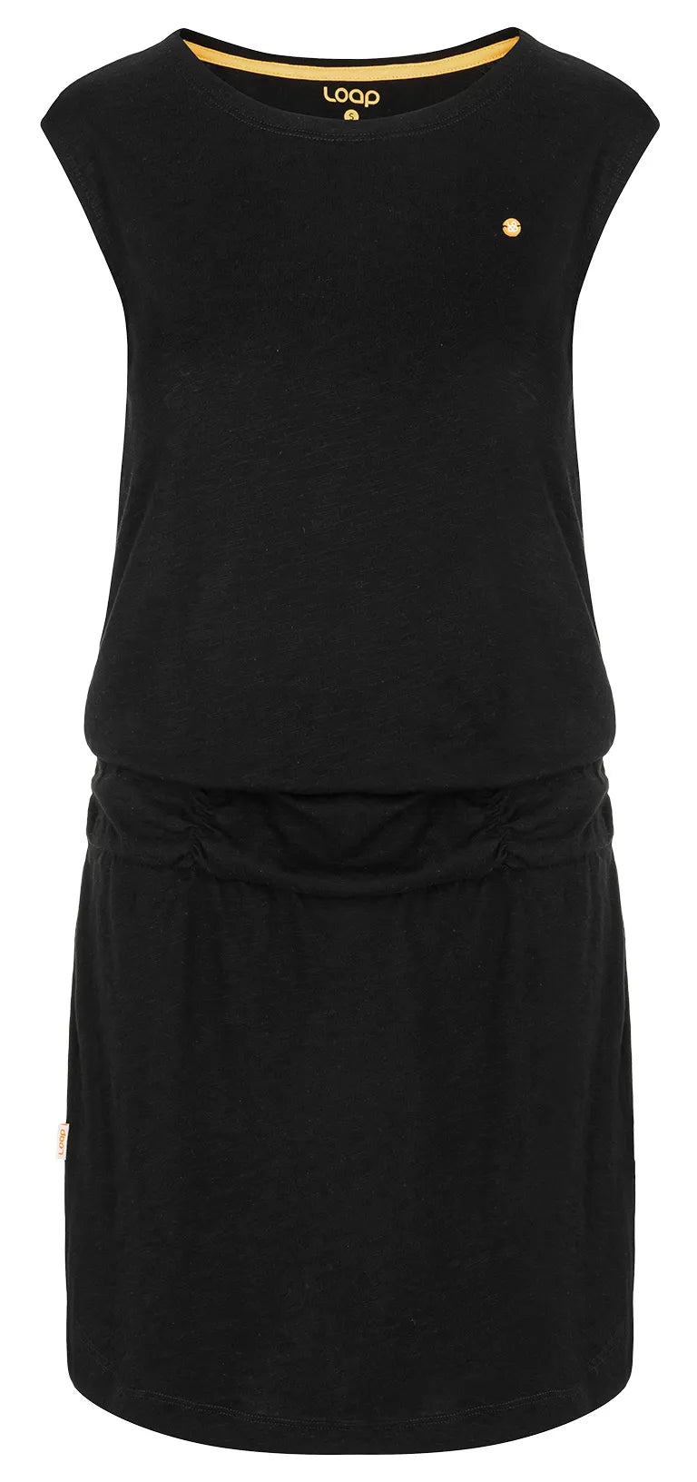 Blús lúb gúna spóirt na mban xs dubh