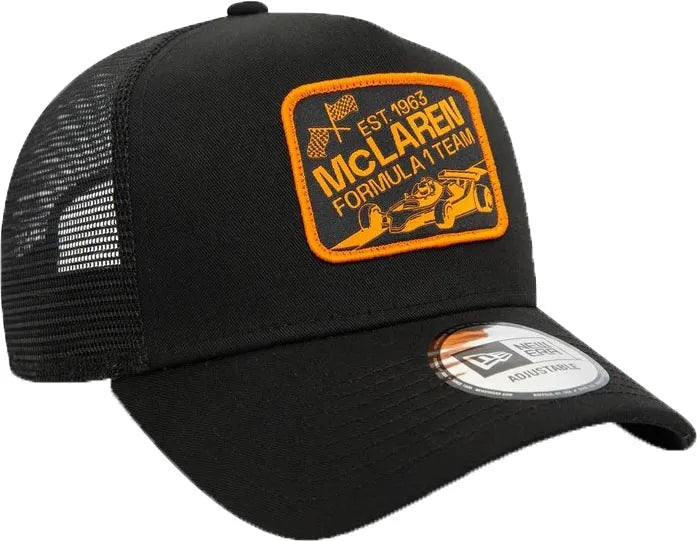 Mclaren Unisex Graphic Patch Ef Trucker Cap Black
