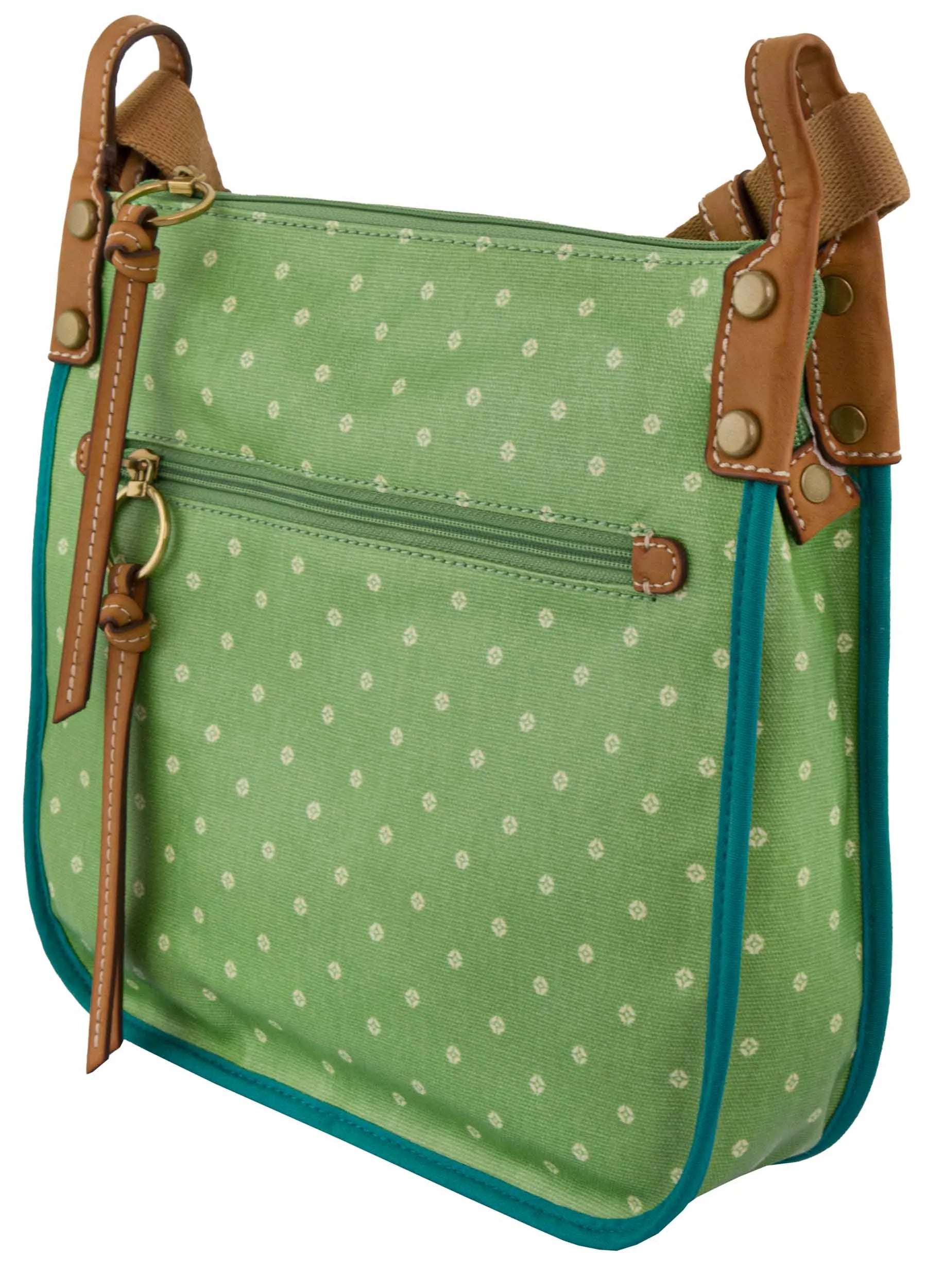 Kabelka fossil wmns kabelka přes rameno klíč-per crossbody zelená