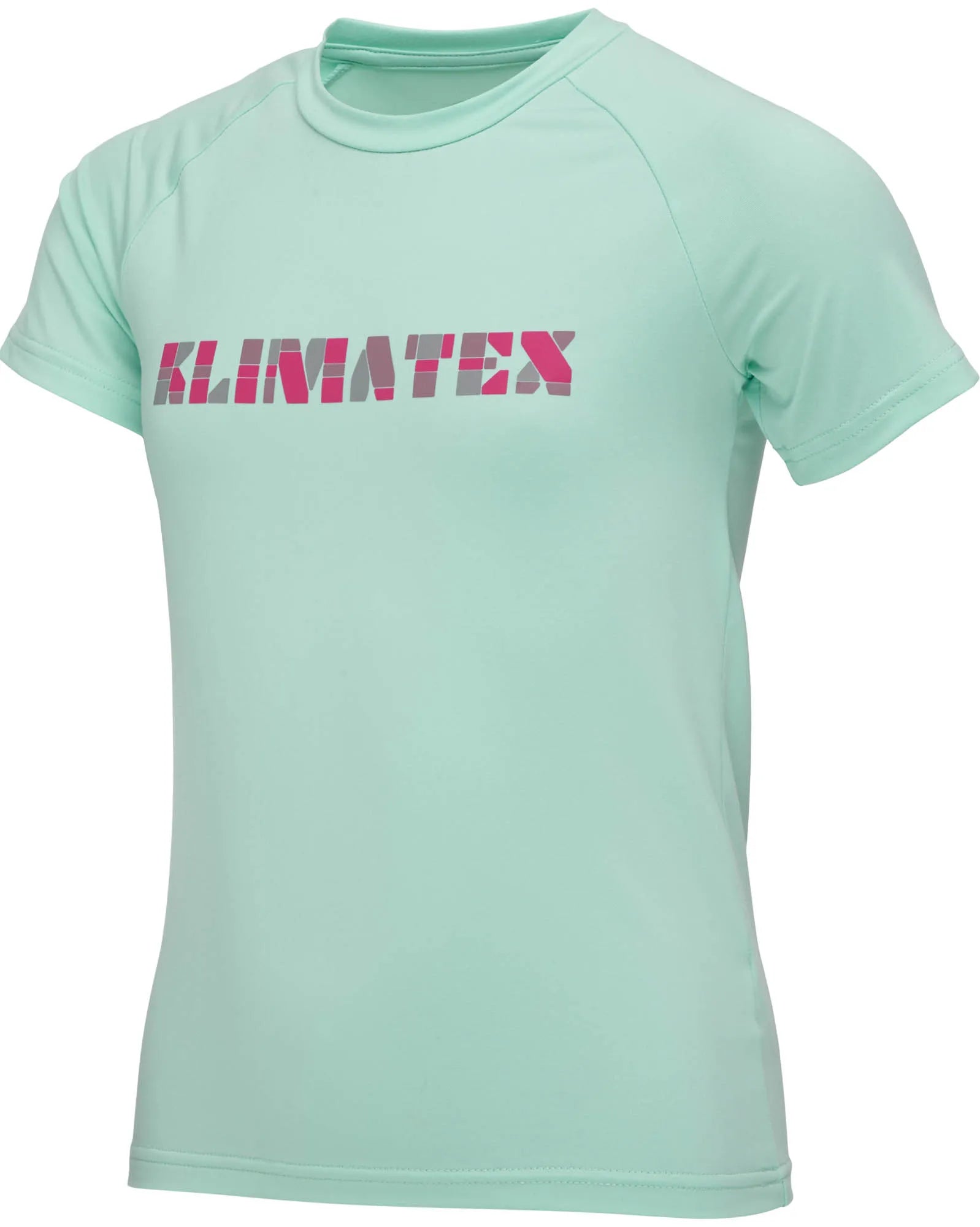 Camiseta infantil de secagem rápida klimatex rizal tqo turquesa 158
