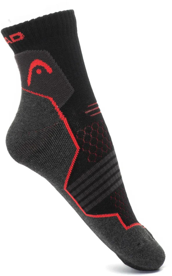 Sport-Unisex-Socken Head Hiking Quarter 2p Schwarz 43-46