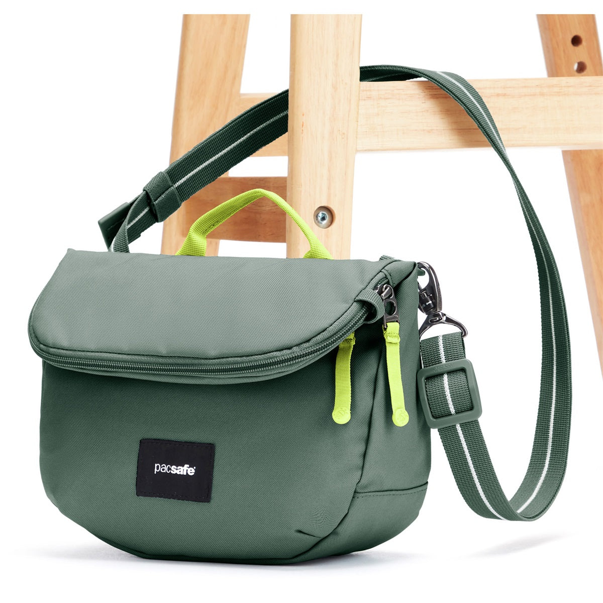 Pacsafe Go Saddle Crossbody Spruce Green