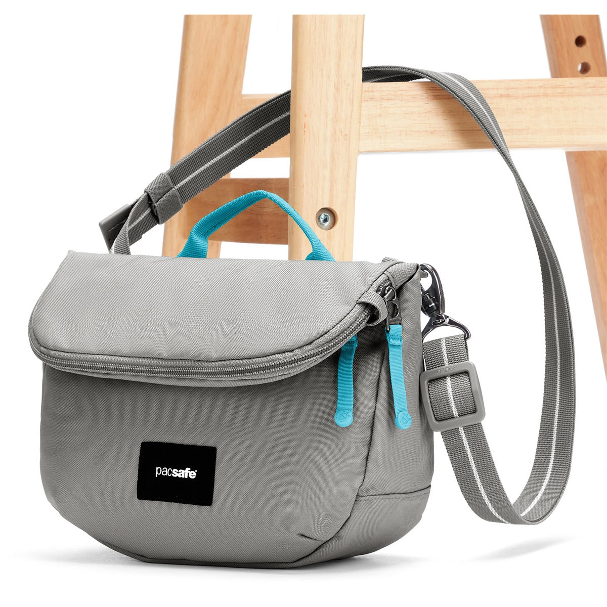 Pacsafe Go Saddle Crossbody Stone