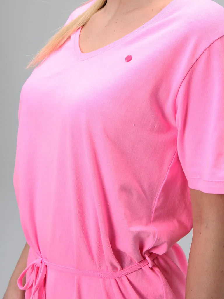 Damekjole sløjfe abzoka pnk pink xl