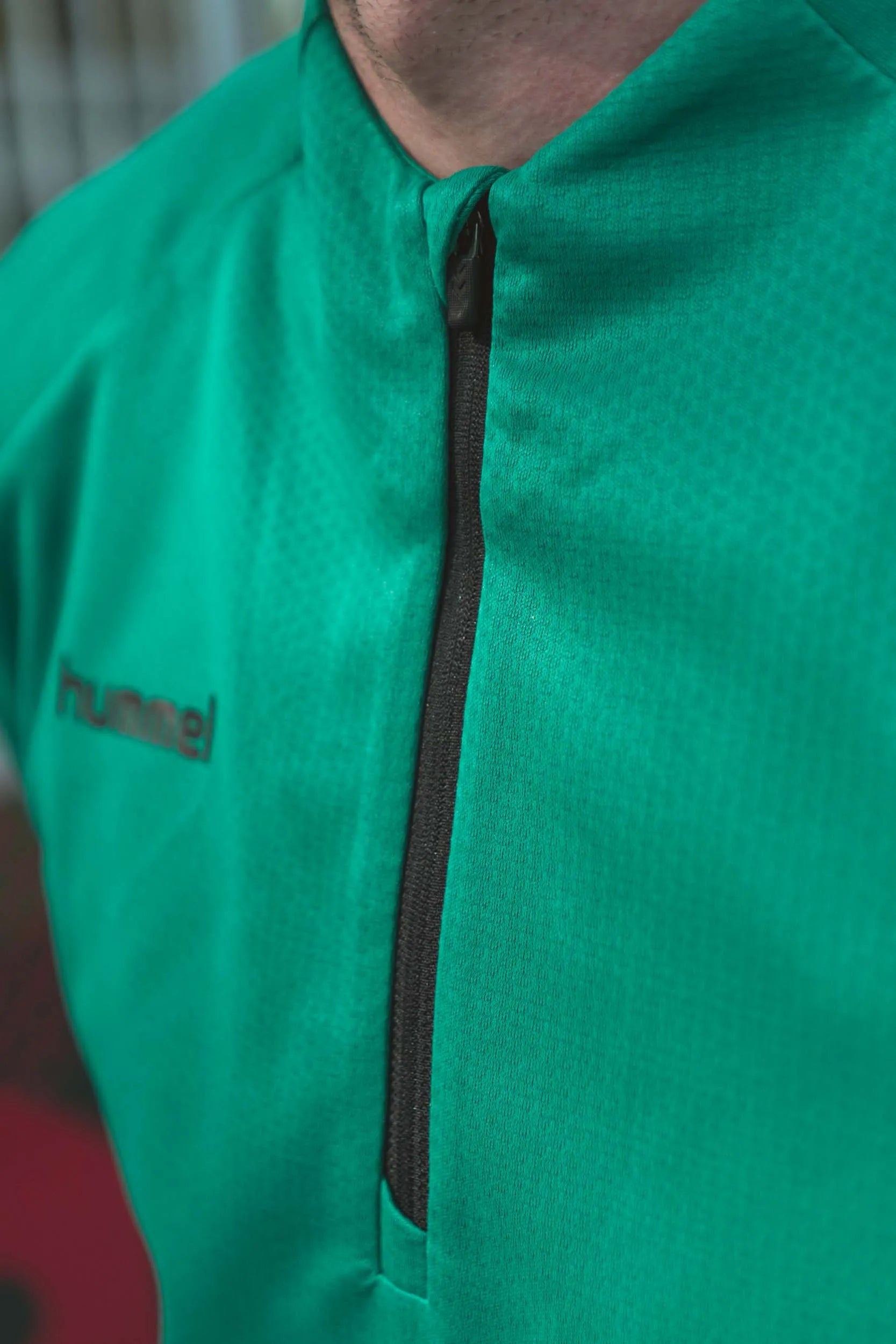 Мъжки суичър Hummel Tech Move Half Zip Green